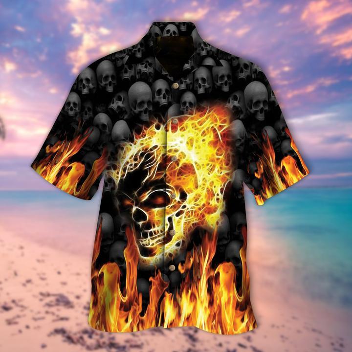 Skull Hawaiian Shirt | For Men & Women | Adult | HW9212{Size}