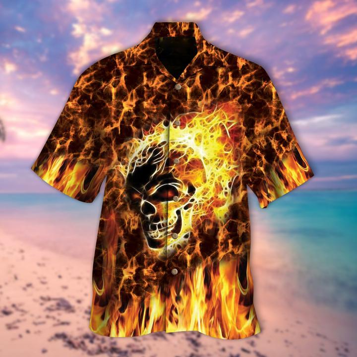 Skull Hawaiian Shirt | For Men & Women | Adult | HW9214{Size}