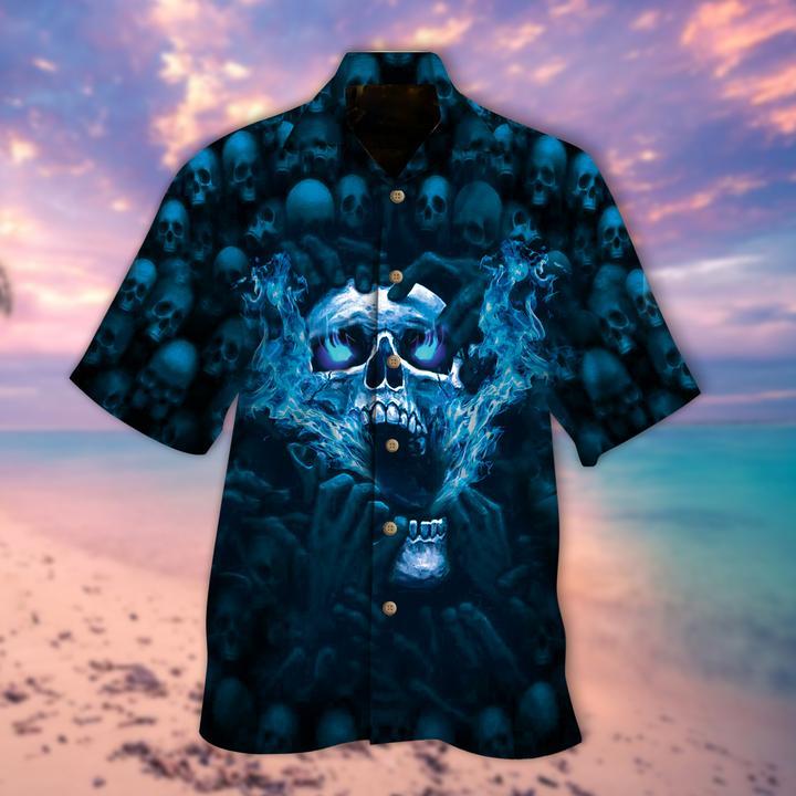 Skull Hawaiian Shirt | For Men & Women | Adult | HW9220{Size}