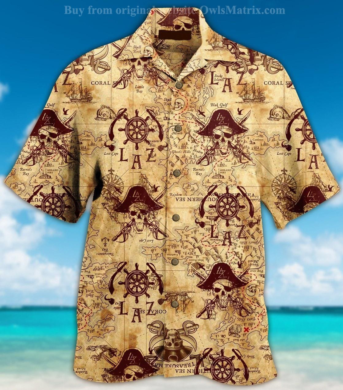 Skull Pirates Style Lover - Hawaiian Shirt 1{Size}