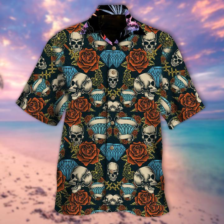 Skulls and Precious Diamonds Hawaiian Shirt | For Men & Women | Adult | HW6635{Size}