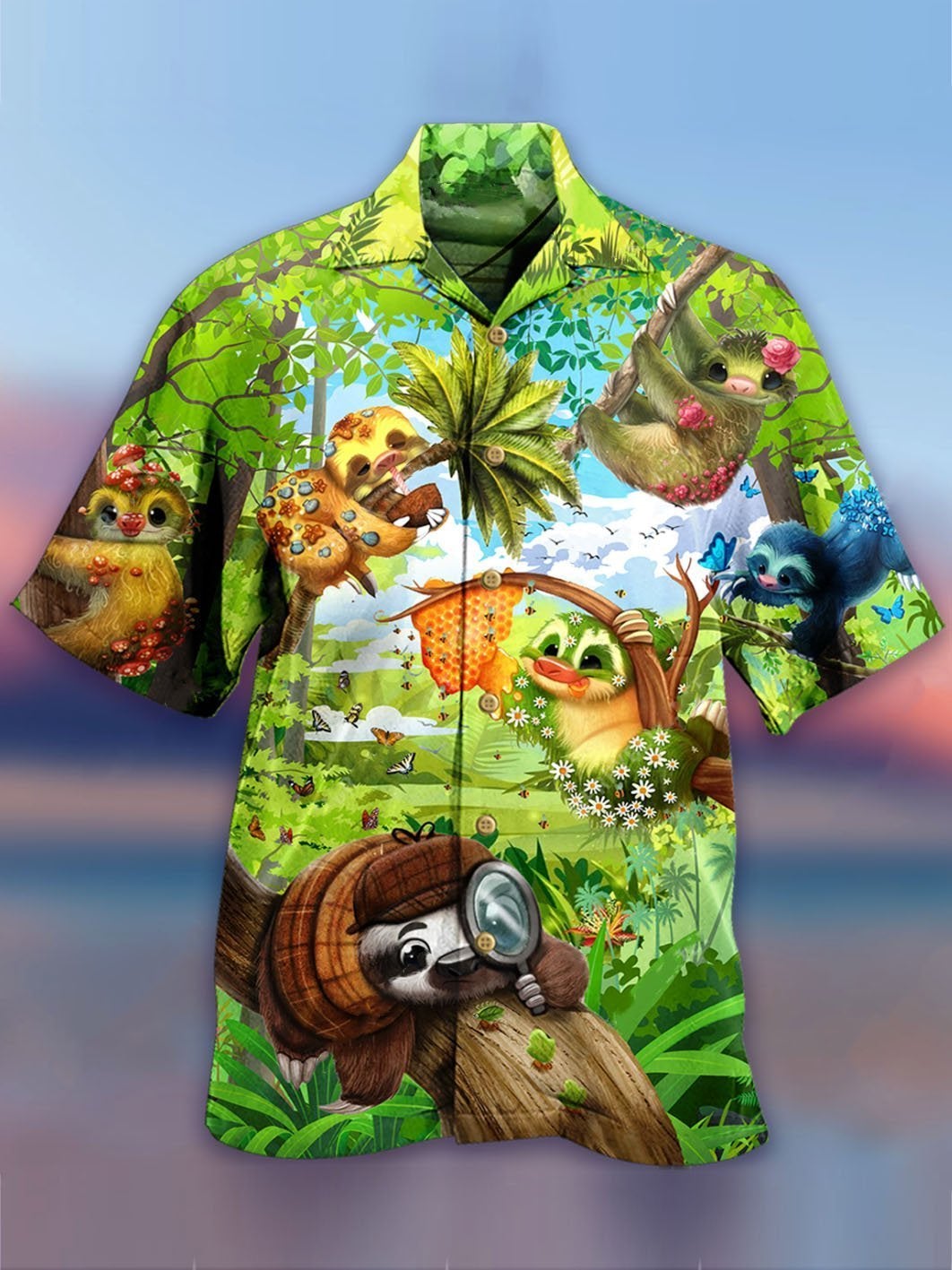 Sloth Hawaiian Shirt | For Men & Women | Adult | HW4091{Size}