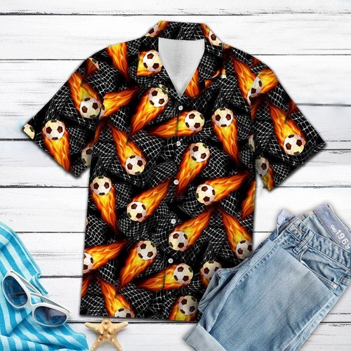 Soccer Hawaiian Shirt | For Men & Women | Adult | HW6776{Size}