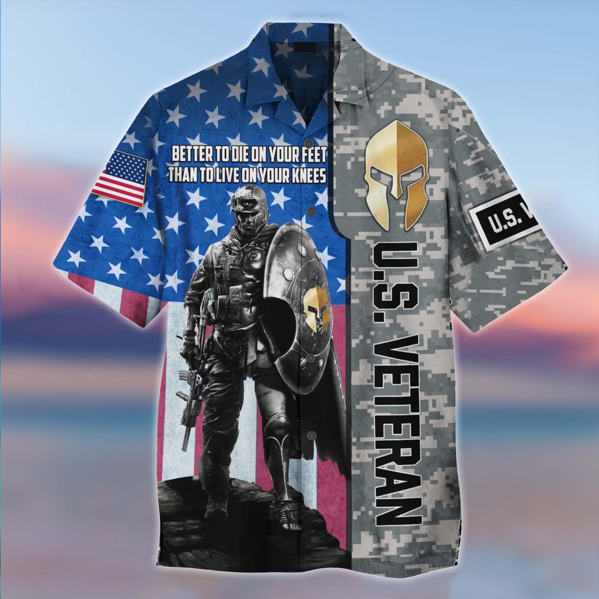 Soldier US Veteran Hawaiian Shirt | For Men & Women | Adult | HW8512{Size}