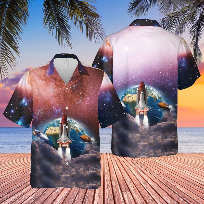 Space Shuttle Hawaiian Shirt | For Men & Women | Adult | HW7361{Size}