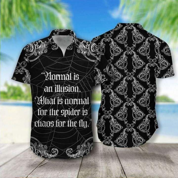 Spider Normal Is An Illusion Hawaiian Shirt | For Men & Women | Adult | HW8229{Size}