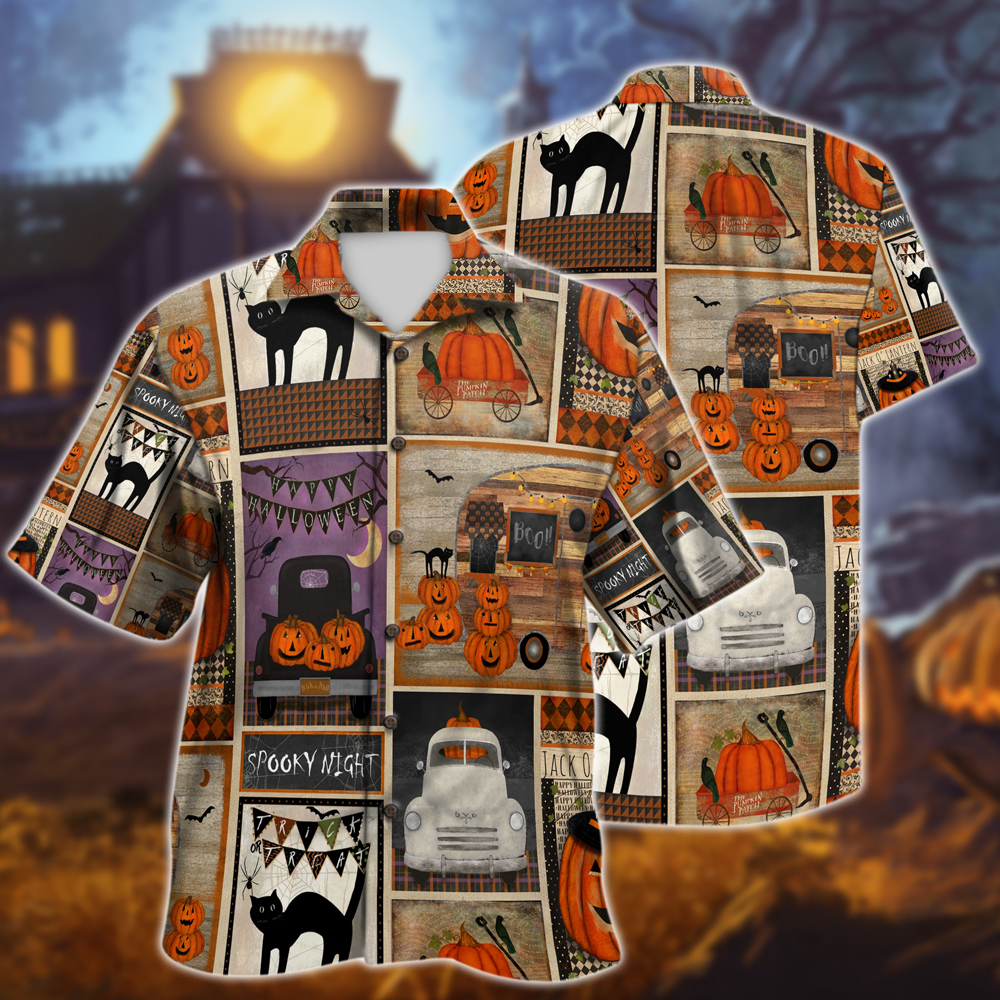 Spooky Night Halloween Hawaiian Shirt | For Men & Women | Adult | HW9059{Size}