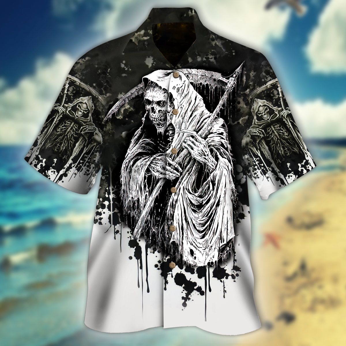 Squid Skull Halloween Hawaiian Shirt | For Men & Women | Adult | HW9157{Size}