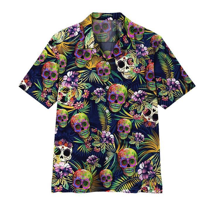 Sugar Skull Hawaiian Shirt | For Men & Women | Adult | HW8365{Size}