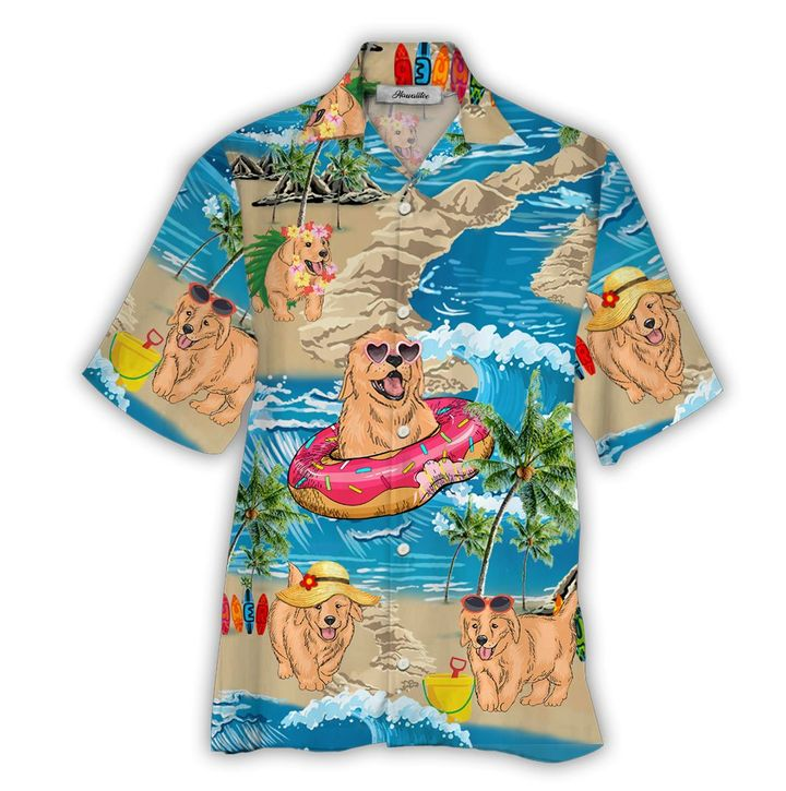 Summer Dog Hawaiian Shirt | For Men & Women | Adult | HW5718{Size}