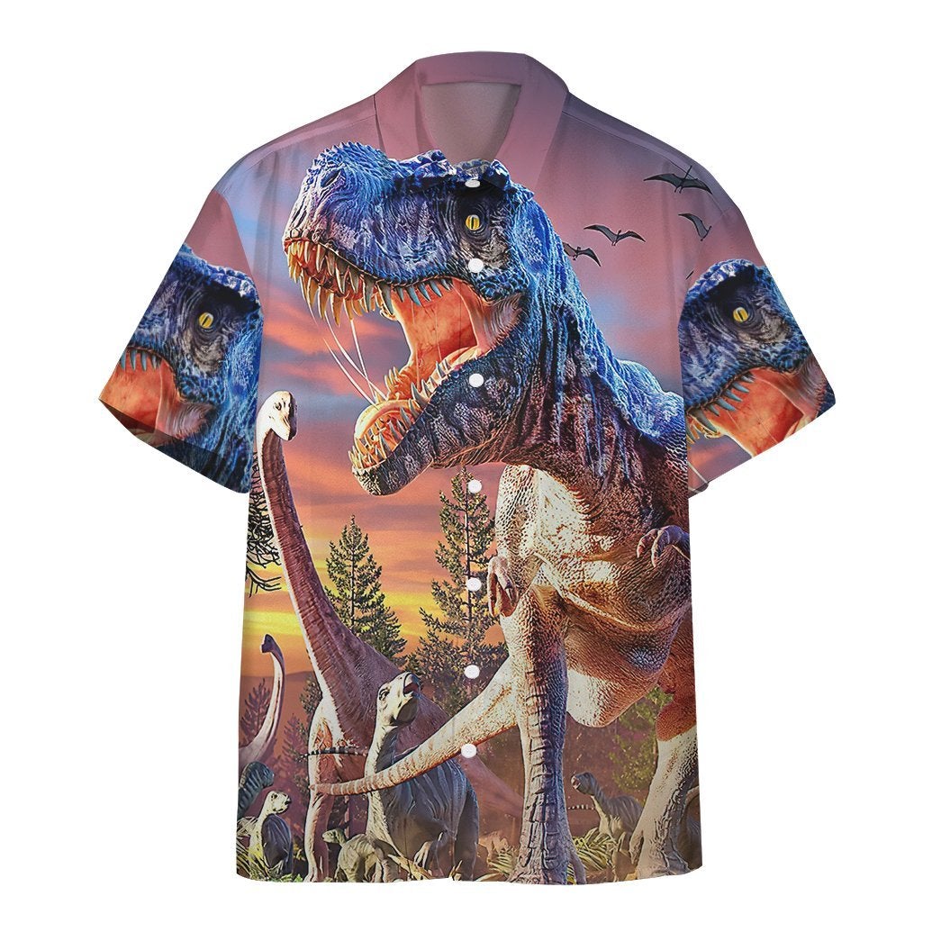 T-Rex Attack Hawaiian Shirt | For Men & Women | Adult | HW6451{Size}