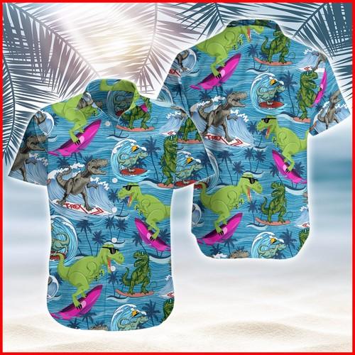 T-rex Hawaiian Shirt | For Men & Women | Adult | HW6780{Size}