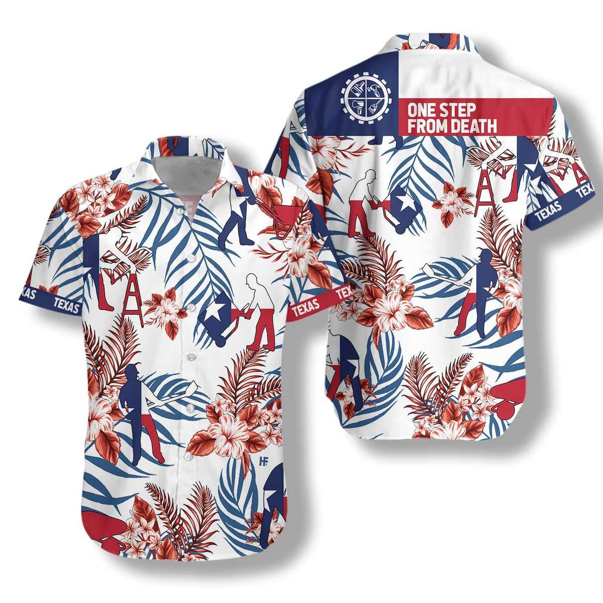 Texas Construction Worker Hawaiian Shirt | For Men & Women | Adult | HW9441{Size}