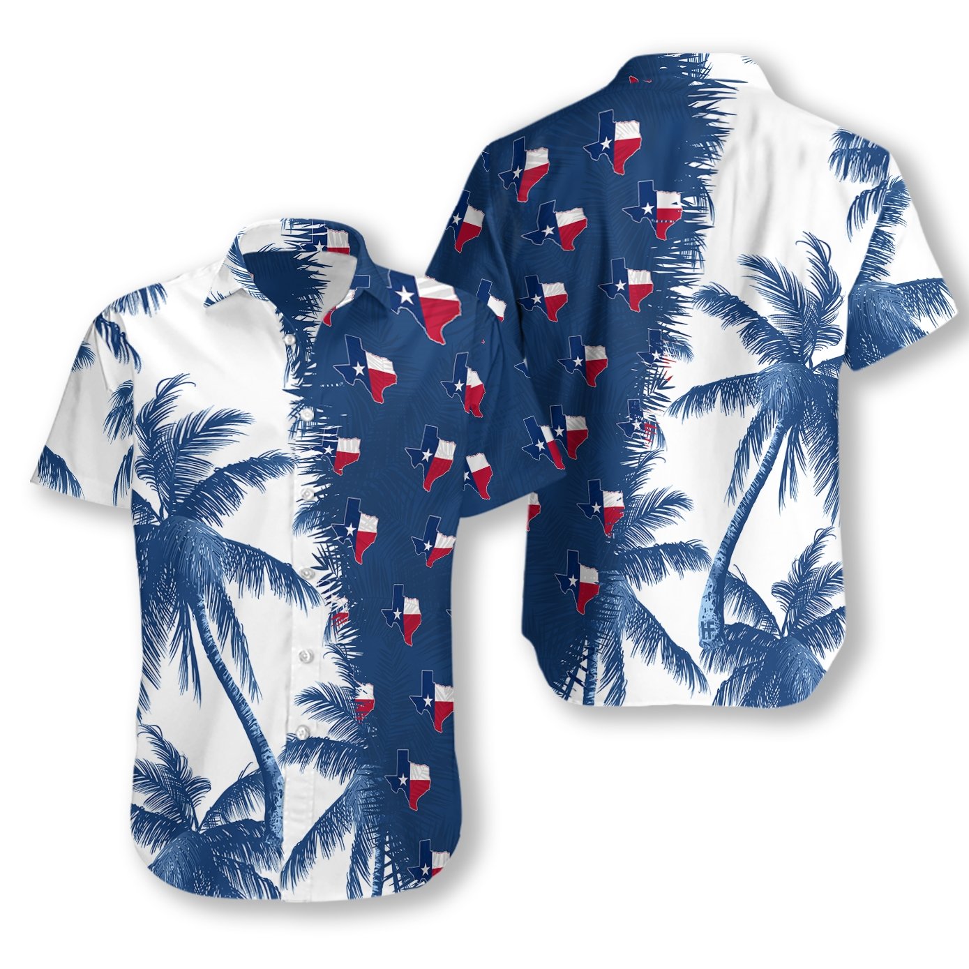 Texas Hawaiian 3D All Over Printed Hawaiian Shirt{Size}