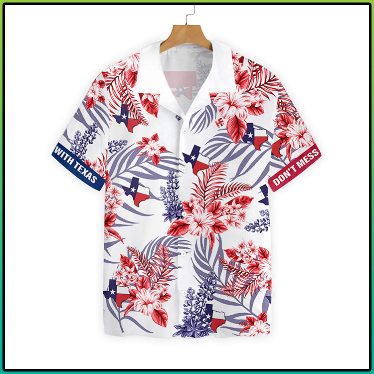 Texas Proud Bluebonnet Hawaiian Shirt{Size}