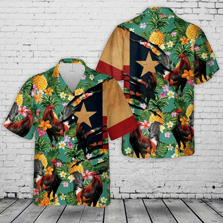 Texas Rooster Hawaiian Shirt | For Men & Women | Adult | HW9664{Size}