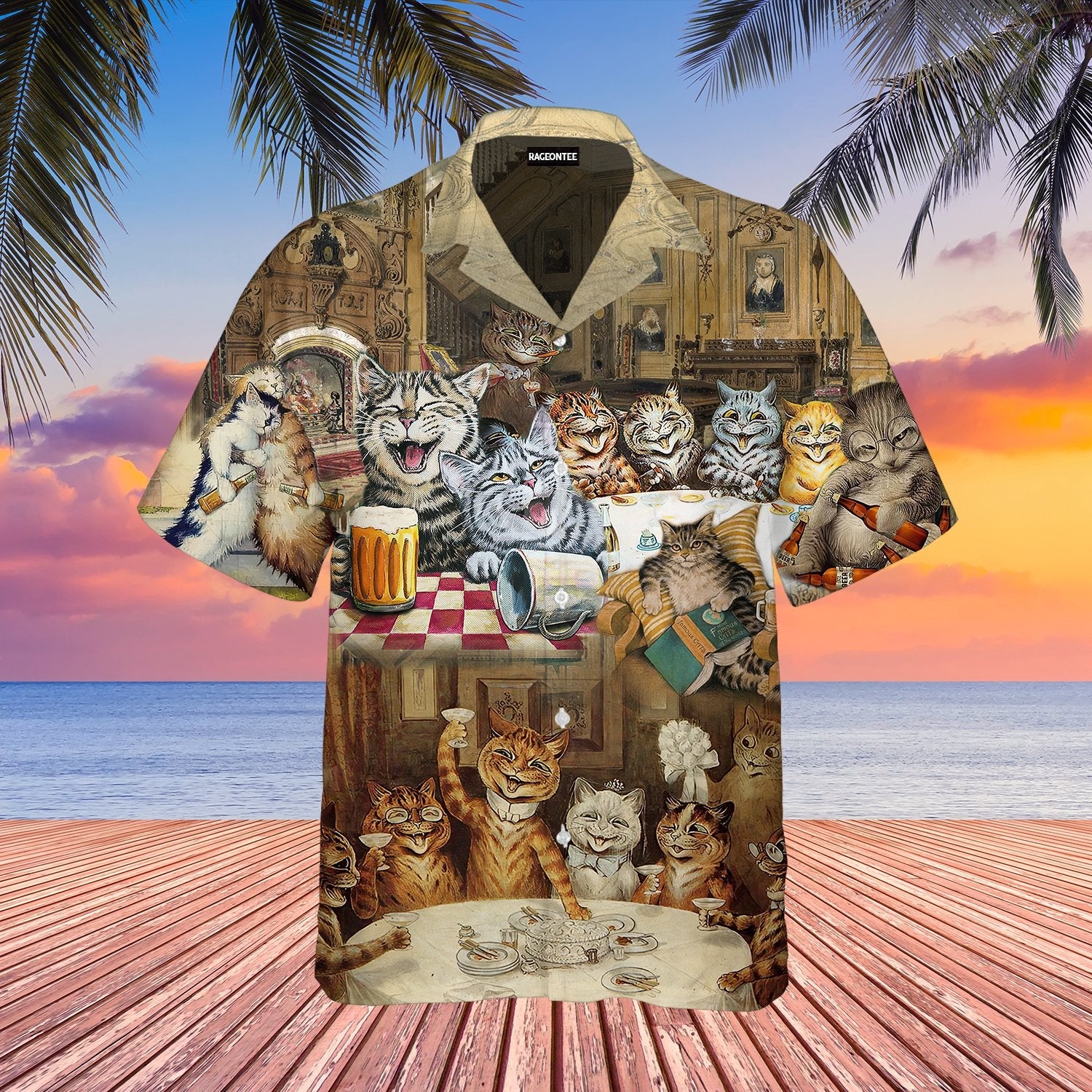 That's What Cat Do They Know Things They Drink Beer Hawaiian Shirt | For Men & Women | Adult | WT1411{Size}