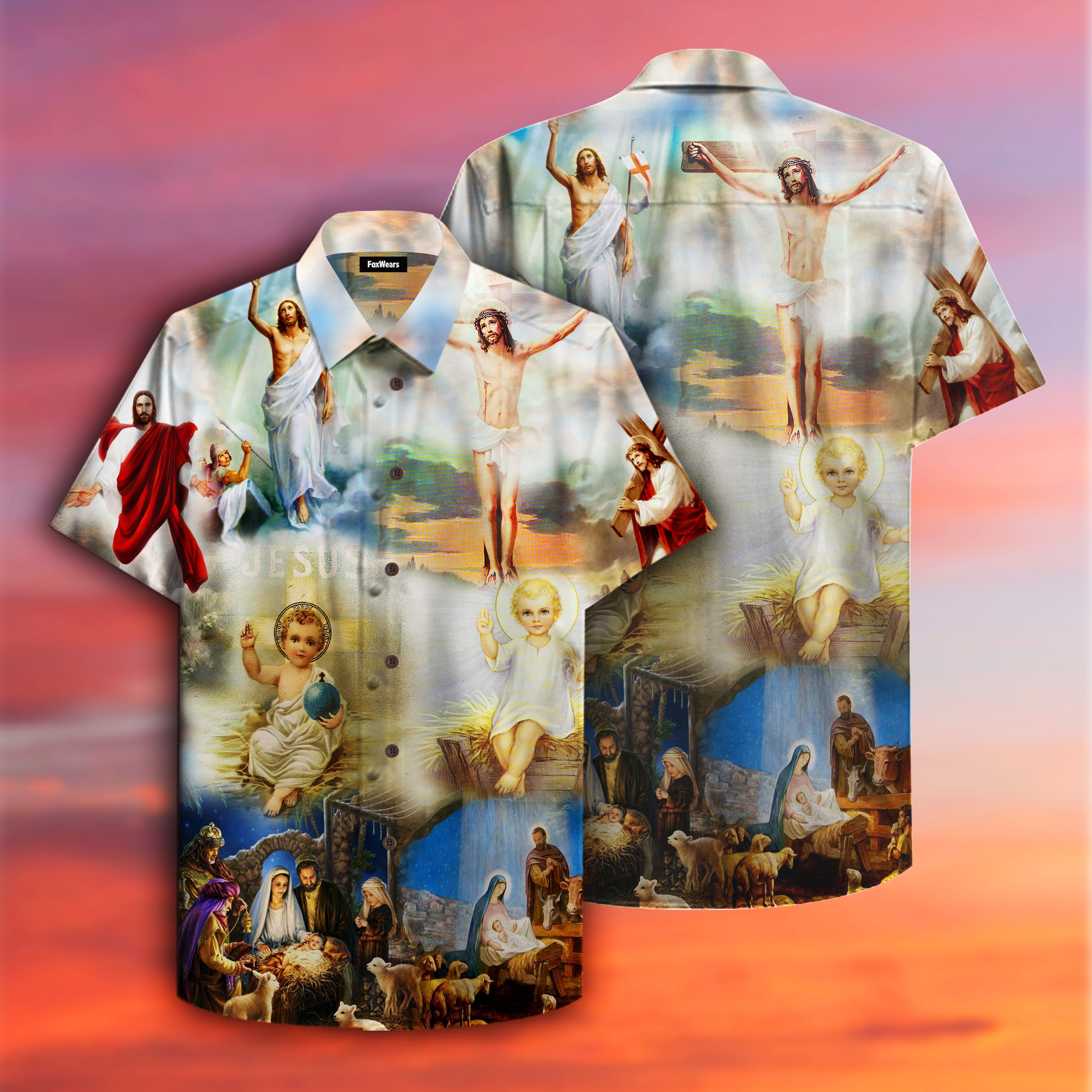 The Born Of Jesus Hawaiian Shirt | For Men & Women | Adult | HW4210{Size}