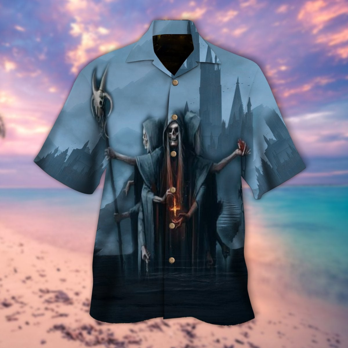 The Death Justice Hawaiian Shirt | For Men & Women | Adult | HW9380{Size}