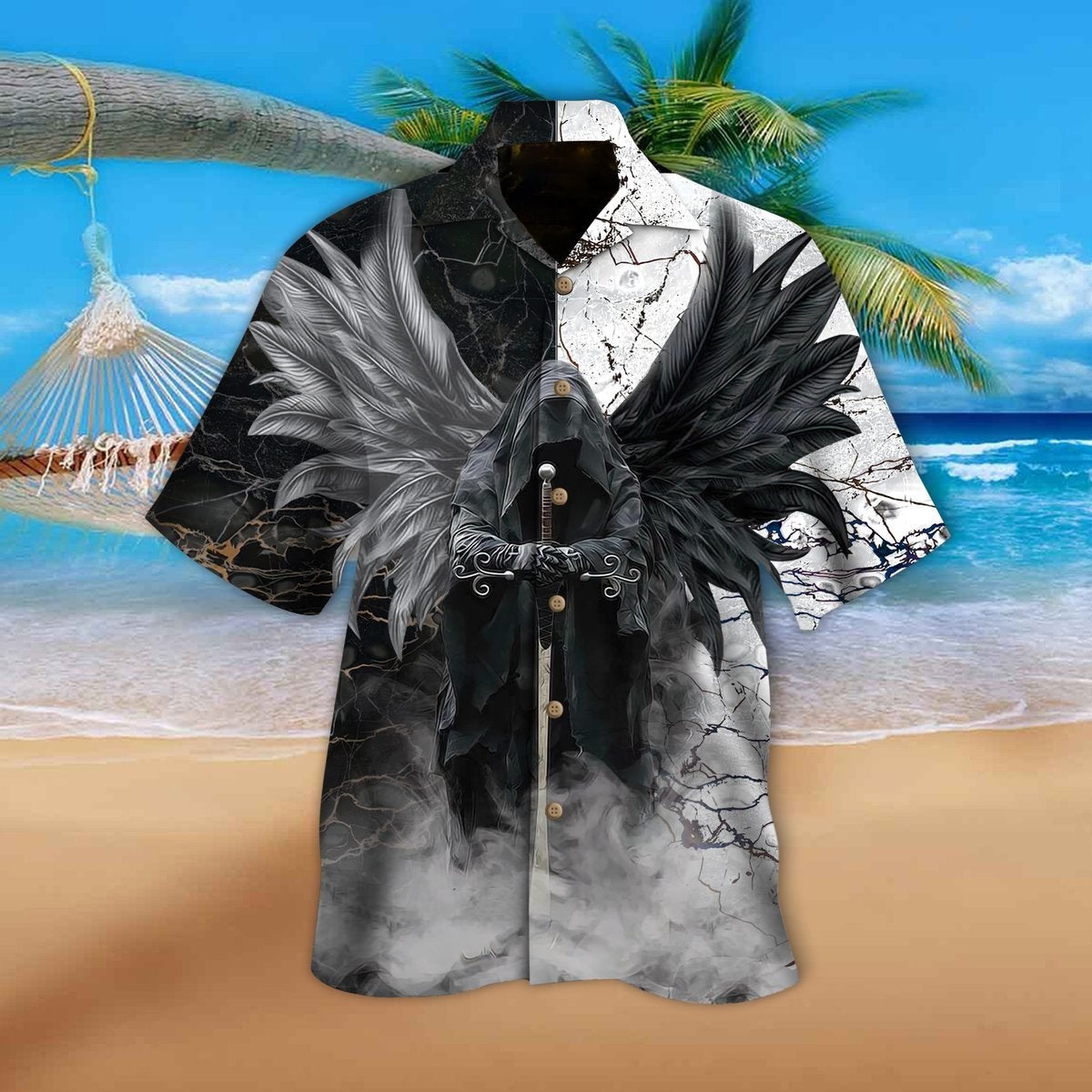 The Death Smoke Hawaiian Shirt | For Men & Women | Adult | HW9365{Size}