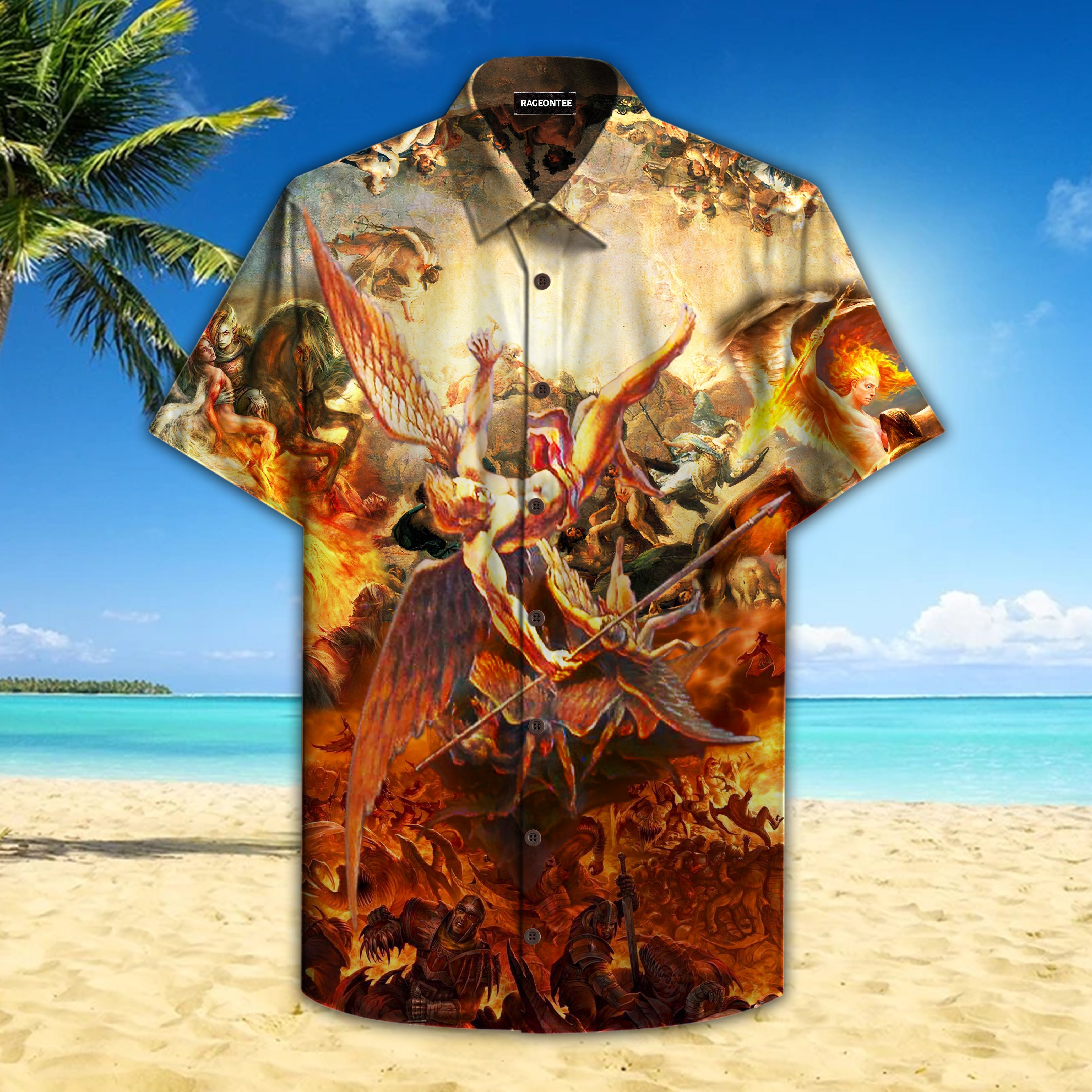 The Fallen Angel Lucifer Hawaiian Shirt | For Men & Women | Adult | HW4199{Size}