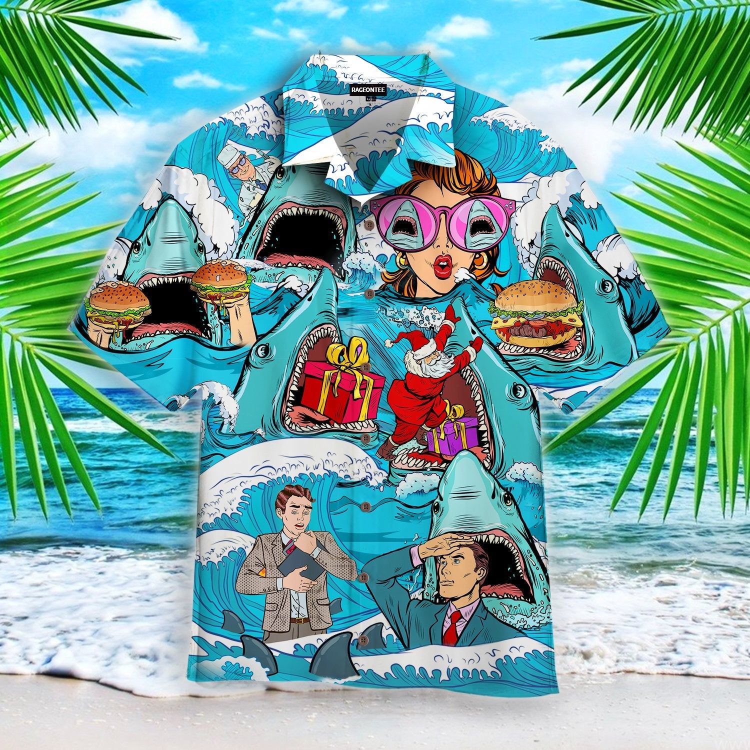 The Meg Shark Is Coming Hawaiian Shirt | For Men & Women | Adult | WT1210{Size}