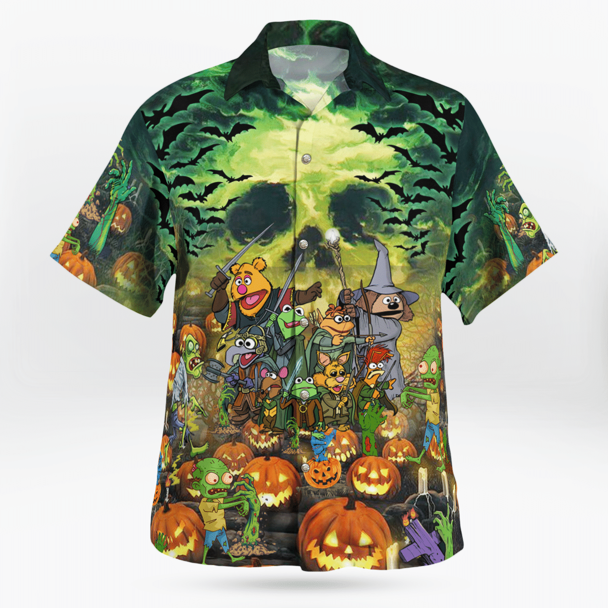 The Muppetss Just Wanna Have Fun Hallowen Hawaiian Shirt | For Men & Women | Adult | HW8939{Size}