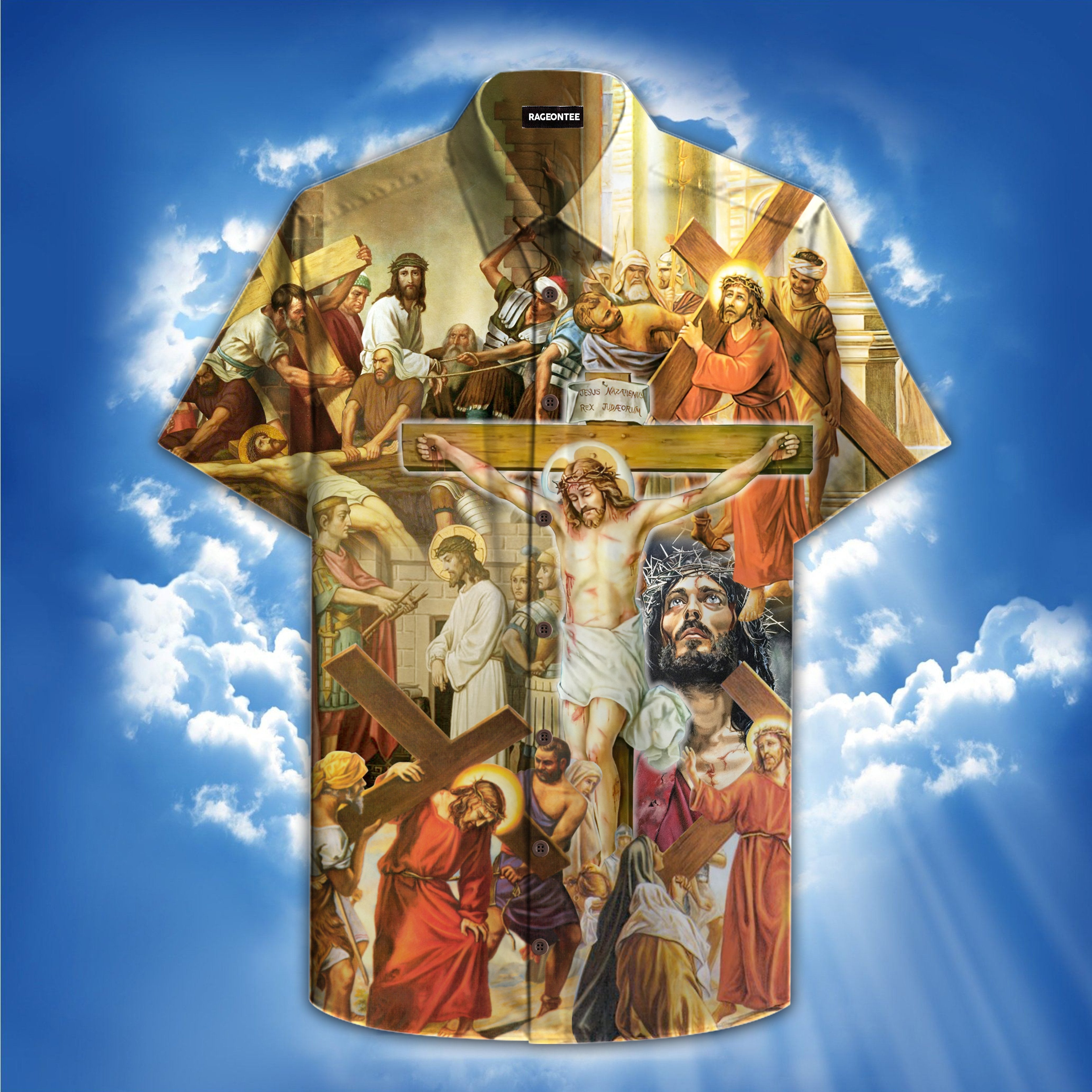 The Station Of The Cross Hawaiian Shirt | For Men & Women | Adult | HW4205{Size}