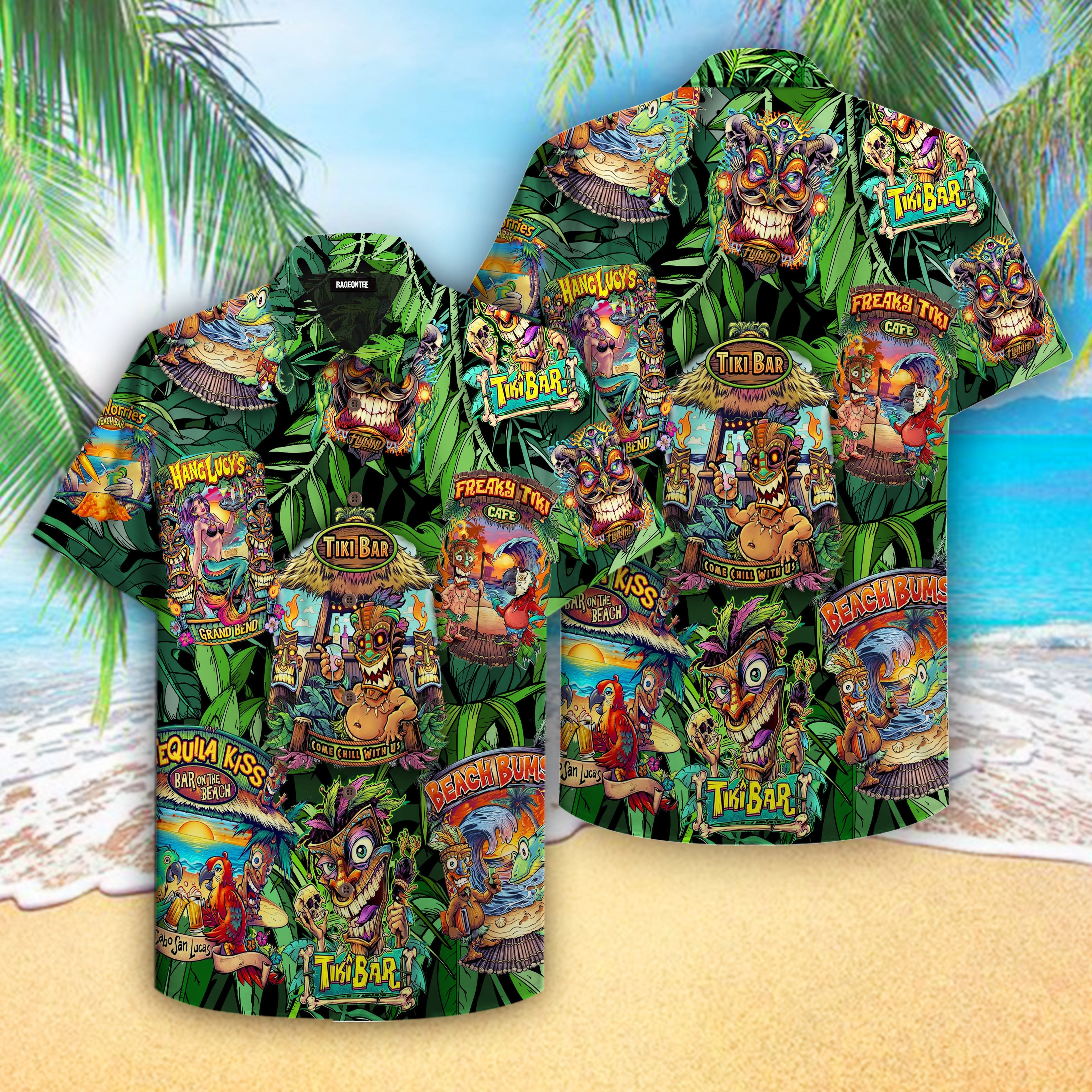 The Tiki Bar Hawaiian Shirt | For Men & Women | Adult | HW4211{Size}