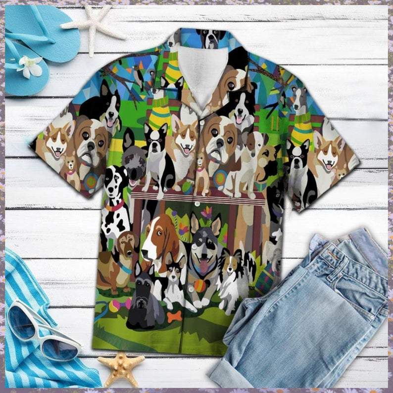 The World Of Dogs Hawaiian Shirt | For Men & Women | Adult | HW6986{Size}