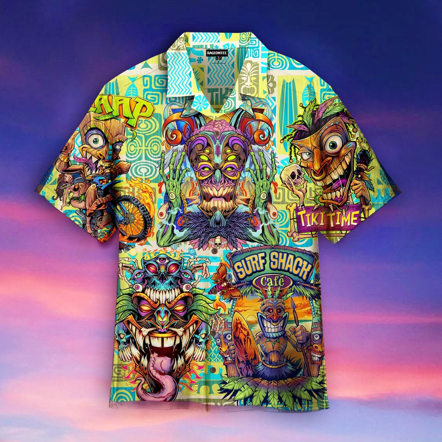 Tiki Creature Tantrum Hawaiian Shirt | For Men & Women | Adult | WT1406{Size}