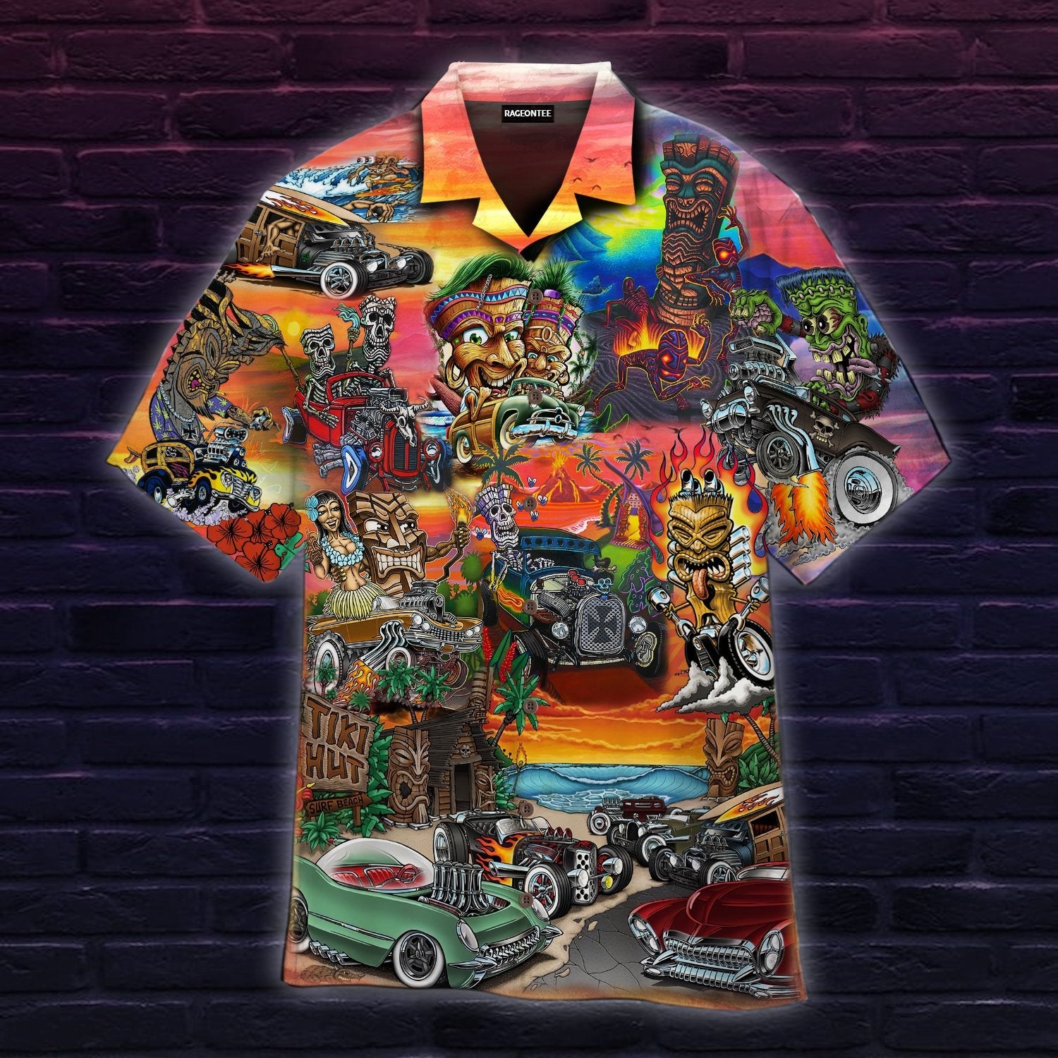 Tiki Hot Rod Party Hawaiian Shirt | For Men & Women | Adult | WT1122{Size}