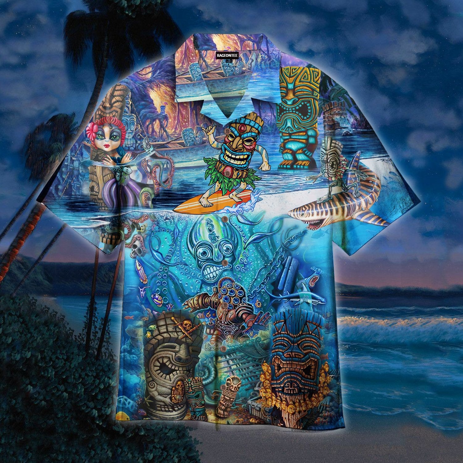 Tiki Island Hawaiian Shirt | For Men & Women | Adult | HW4505{Size}