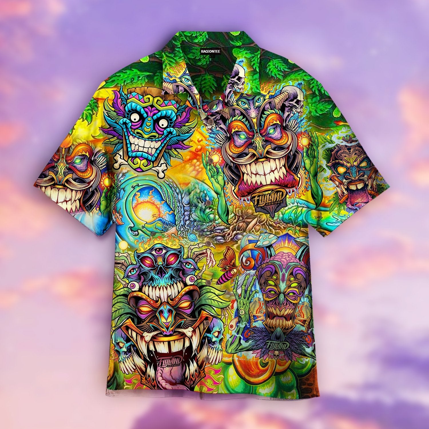 Tiki Tiki Hippie Hawaiian Shirt | For Men & Women | Adult | HW4535{Size}