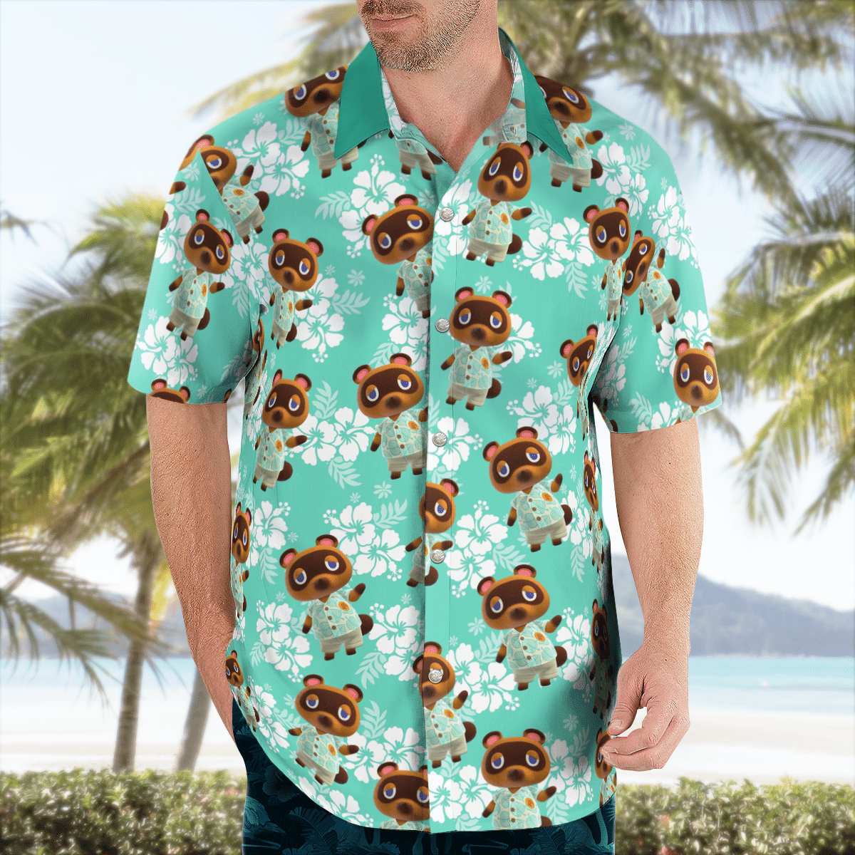 Tom Nook Hawaiian shirt{Size}