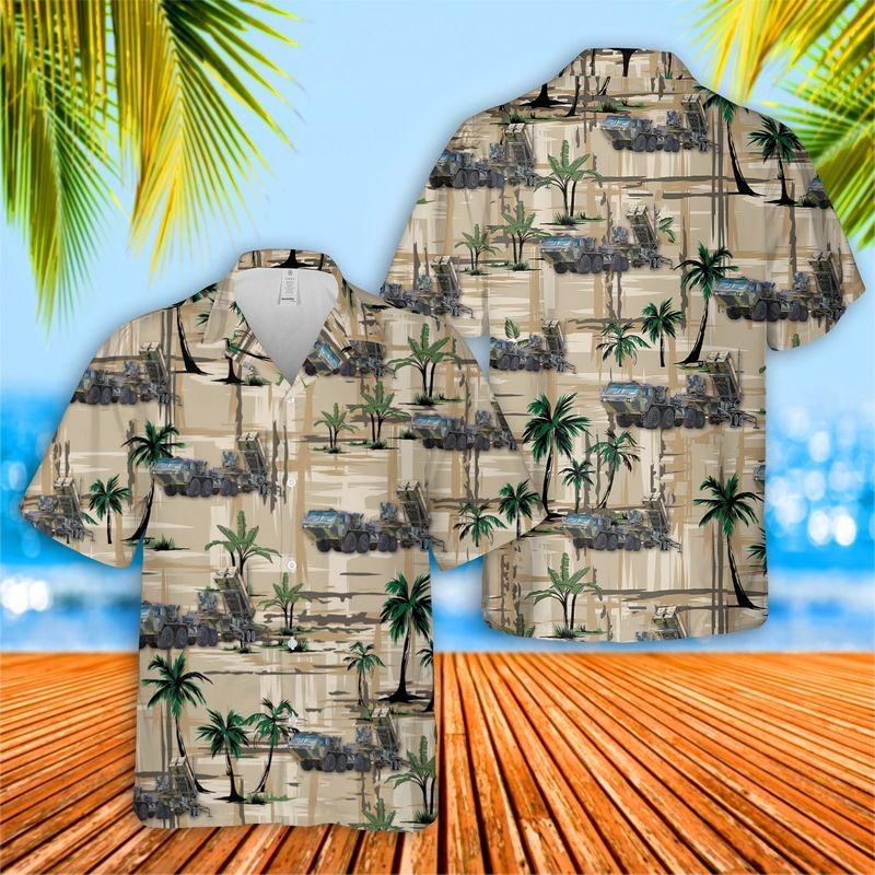 Tractor and Patriot PAC-3 Launching Station Hawaiian Shirt | For Men & Women | Adult | HW9532{Size}