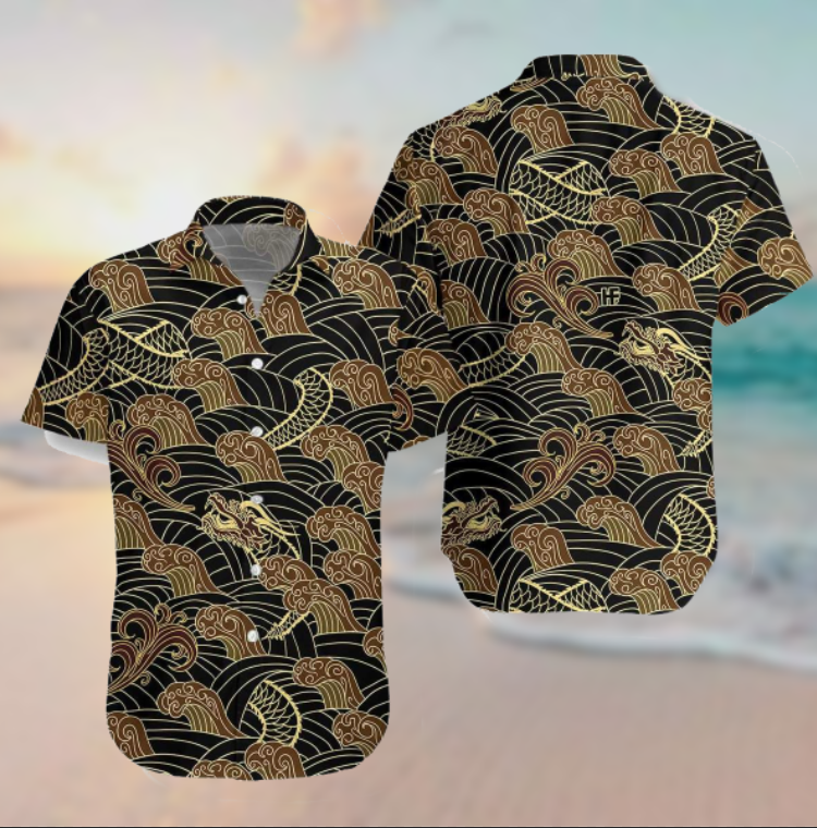 Traditional Dragon Hawaiian Shirt | For Men & Women | Adult | HW7021{Size}