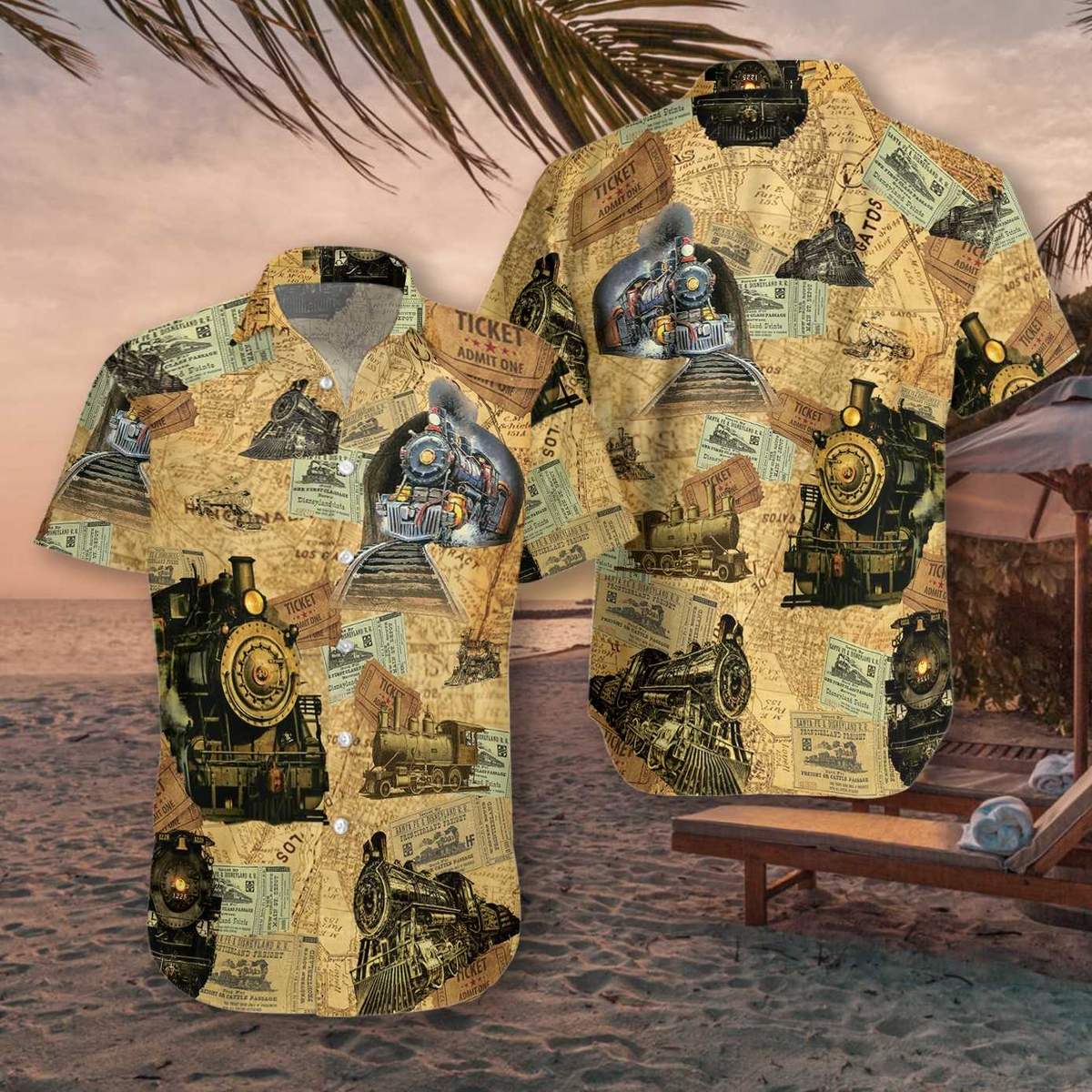 Train Hawaiian Shirt | For Men & Women | Adult | HW5593{Size}