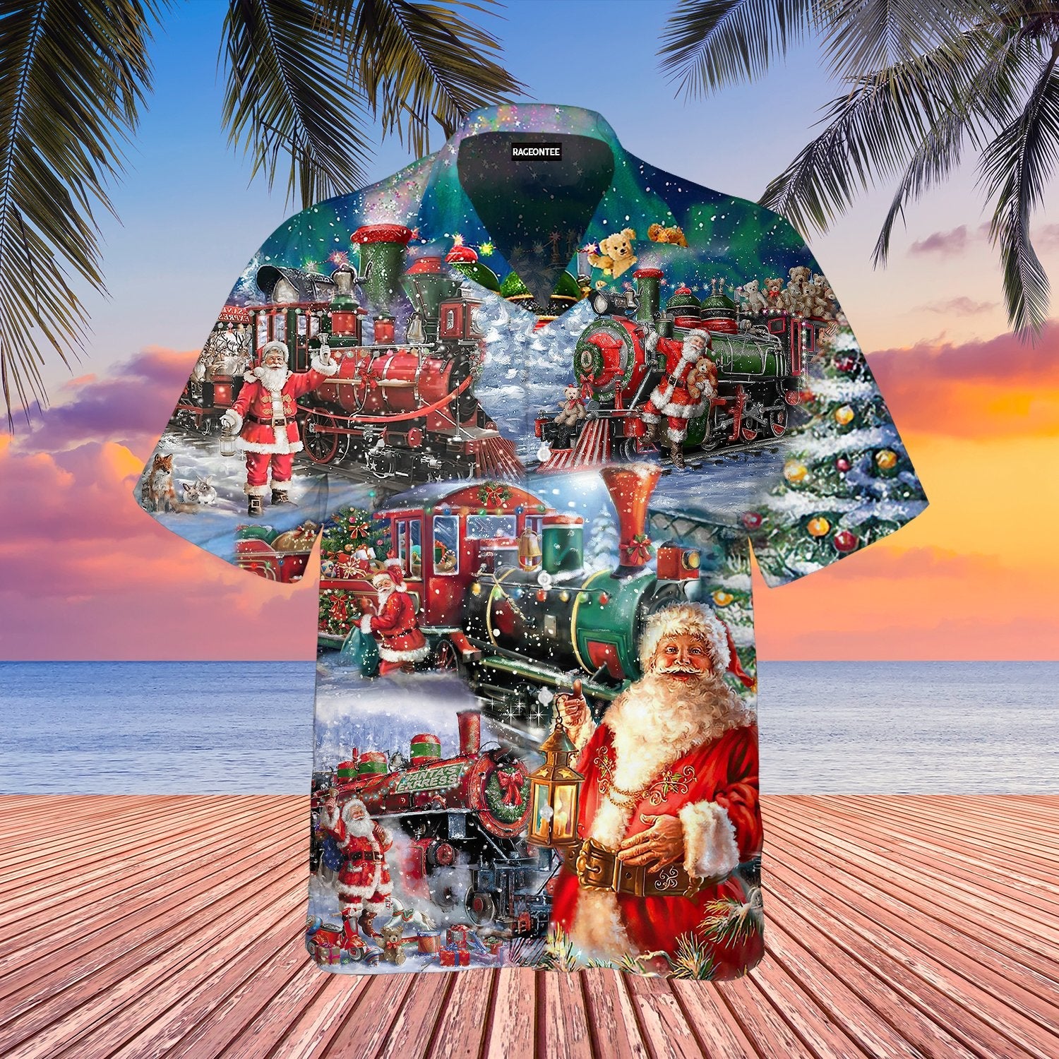 Train To Christmas Hawaiian Shirt | For Men & Women | Adult | WT1012{Size}