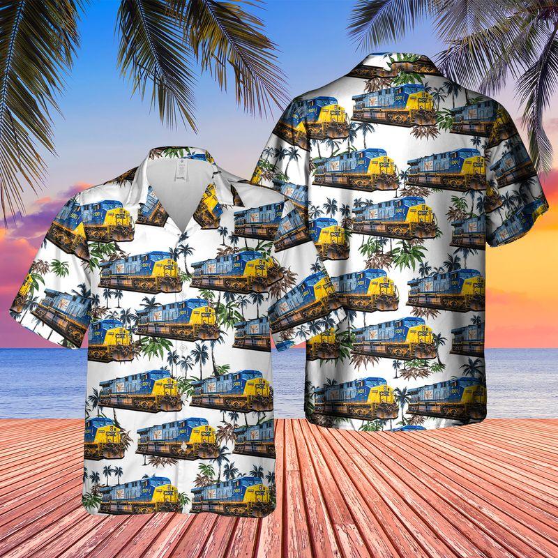 Transportation GE AC6000CW Locomotive Hawaiian Shirt | For Men & Women | Adult | HW9533{Size}