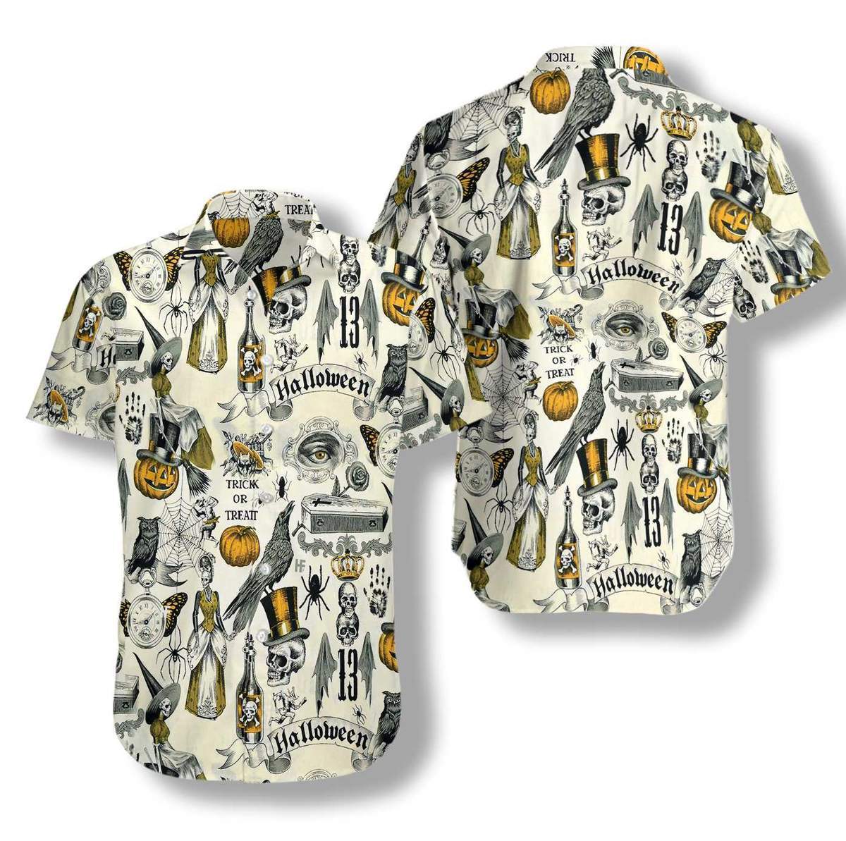 Trickery Halloween Hawaiian Shirt | For Men & Women | Adult | HW8835{Size}