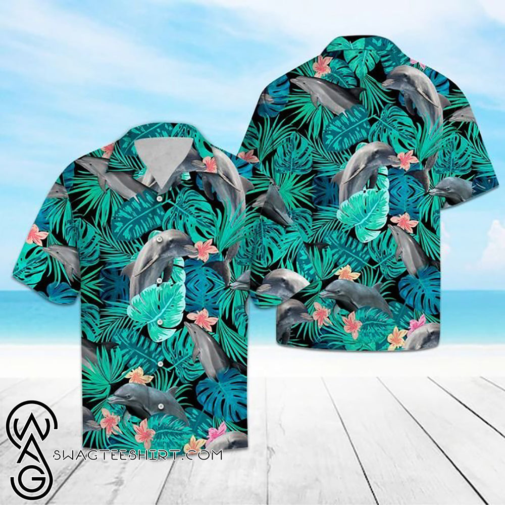 Tropical Dolphin Hawaiian Shirt â Maria{Size}