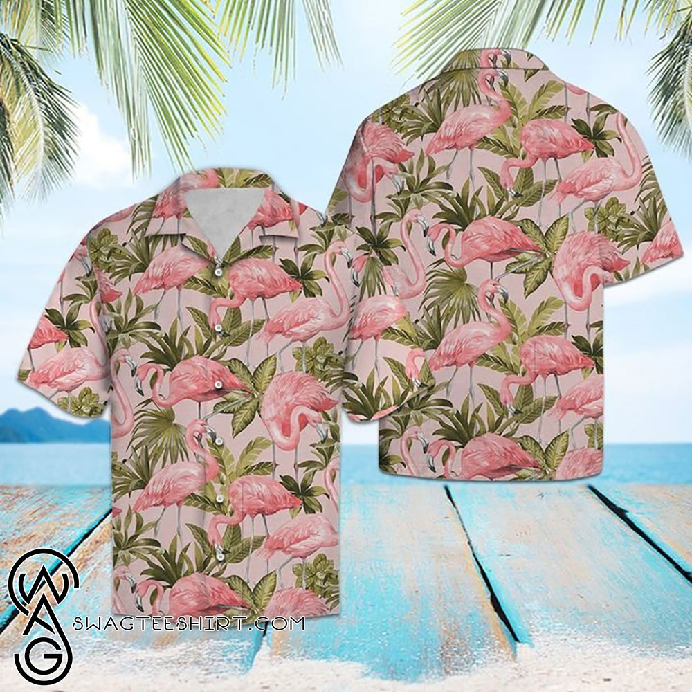 Tropical Flamingo Hawaiian Shirt â Maria{Size}