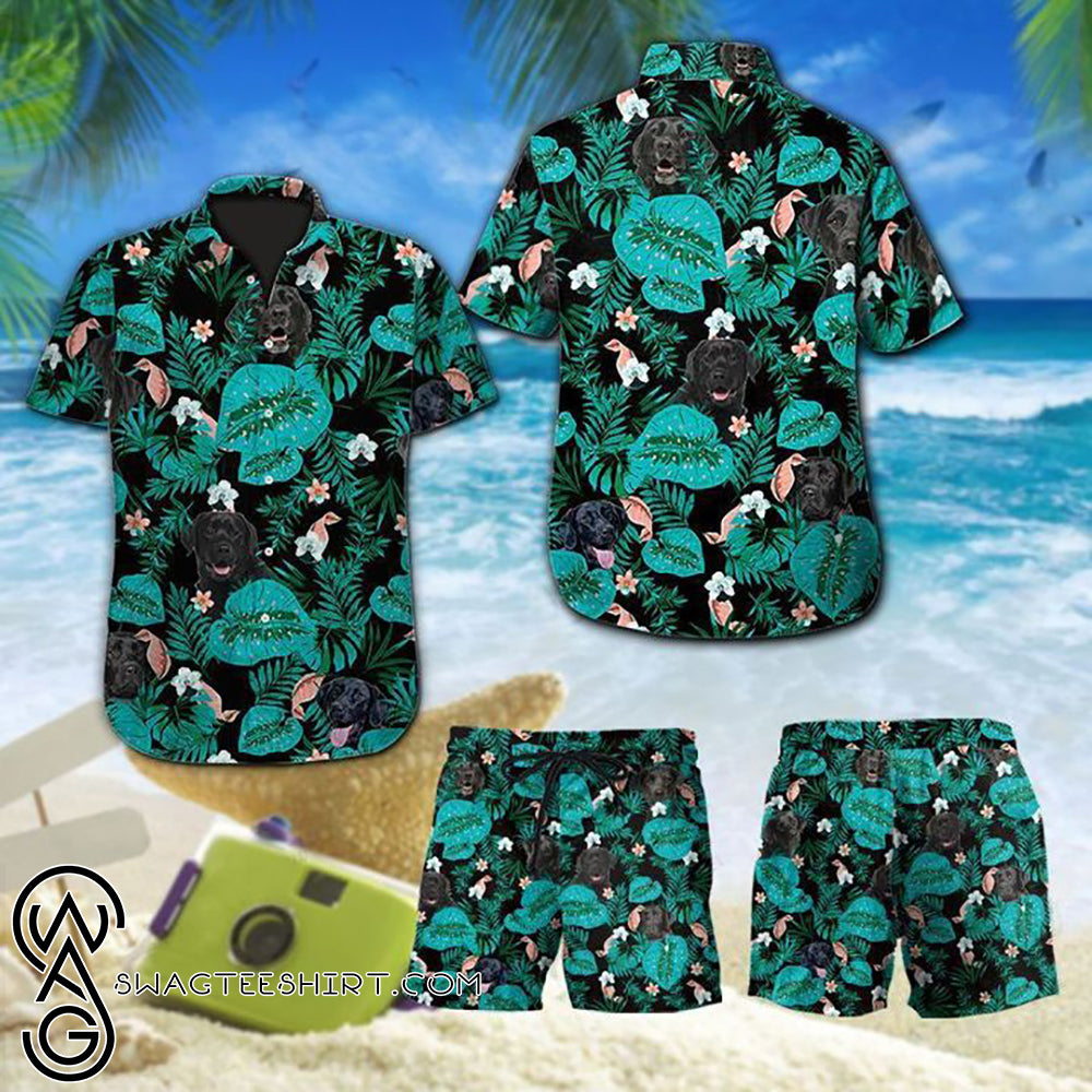 Tropical Labrador Retriever Dog Hawaiian Shirt{Size}