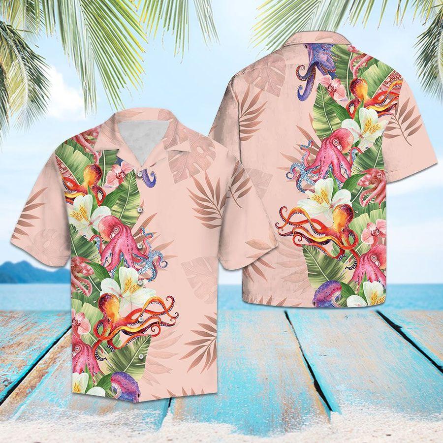 Tropical Octopus Hawaiian Shirt | For Men & Women | Adult | HW6584{Size}