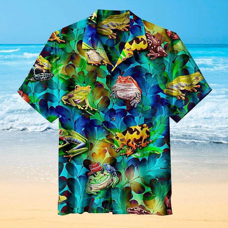 Tropical Rain Frog Hawaiian Shirt | For Men & Women | Adult | HW7768{Size}