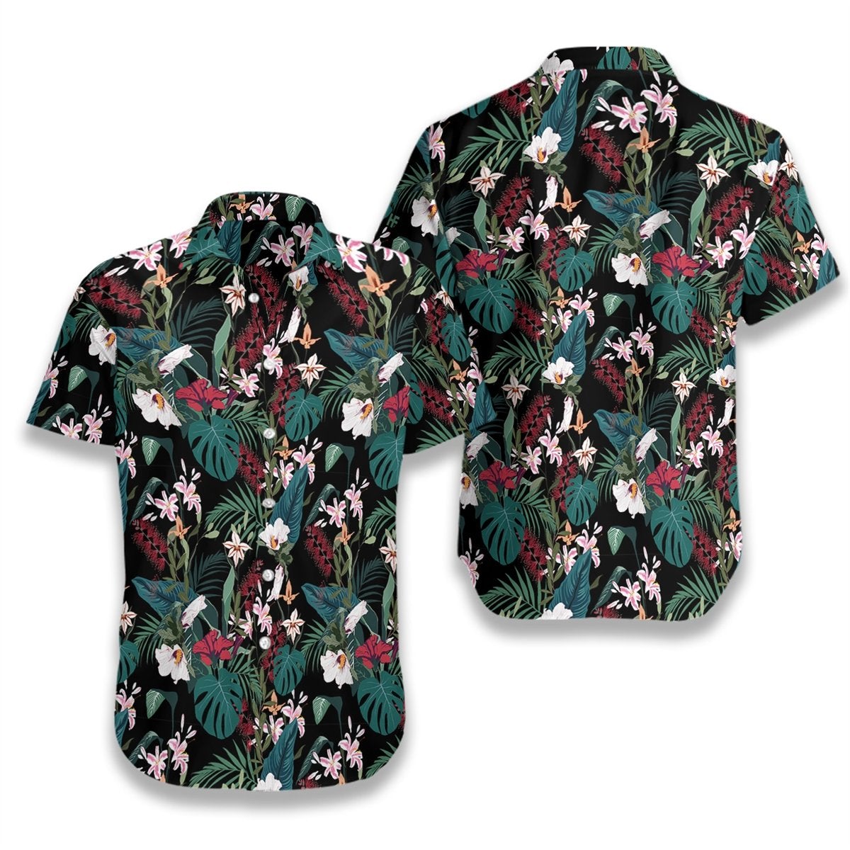 Tropical Seamless Hawaiian Shirt | For Men & Women | Adult | HW6952{Size}