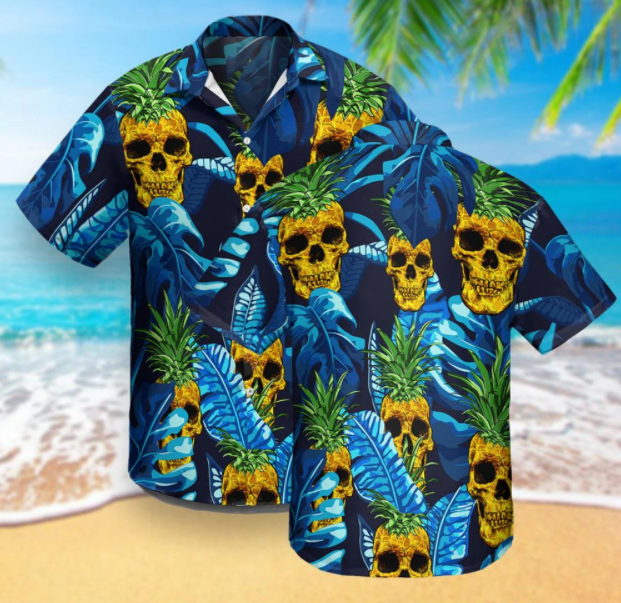 Tropical Skull Hawaiian Shirt | For Men & Women | Adult | HW5191{Size}