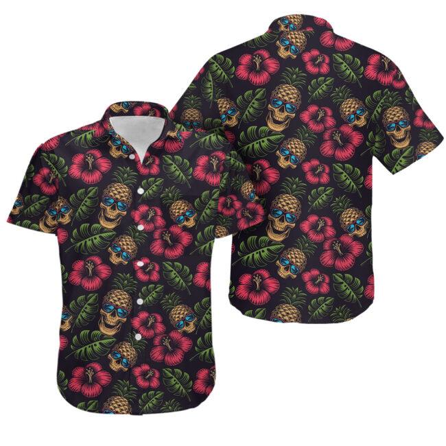 Tropical Skull Hawaiian Shirt | For Men & Women | Adult | HW6051{Size}