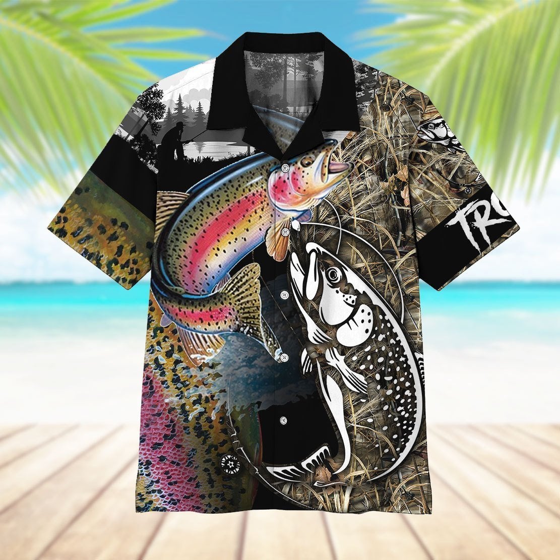 Trout Fish Hawaiian Shirt | For Men & Women | Adult | HW4154{Size}